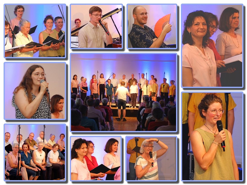 Sommerkonzert vom Chor Da Capo aus Lohr in der Alten Turnhalle