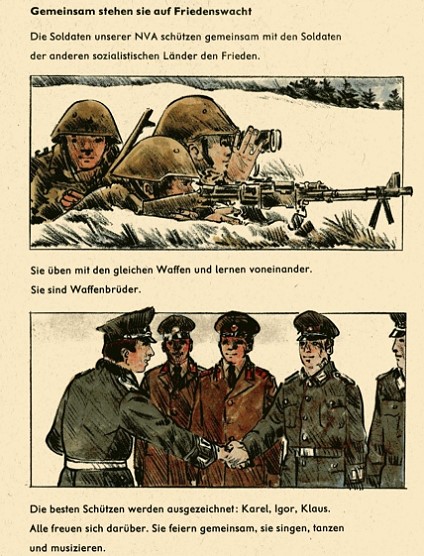 Gemeinsam stehen sie auf Friedenswacht