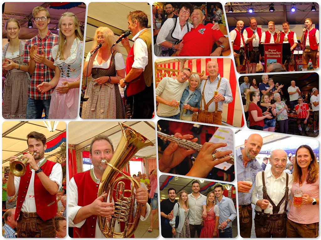 Abschluss der Festtage in Frammersbach mit der Original Wombacher Blasmusik