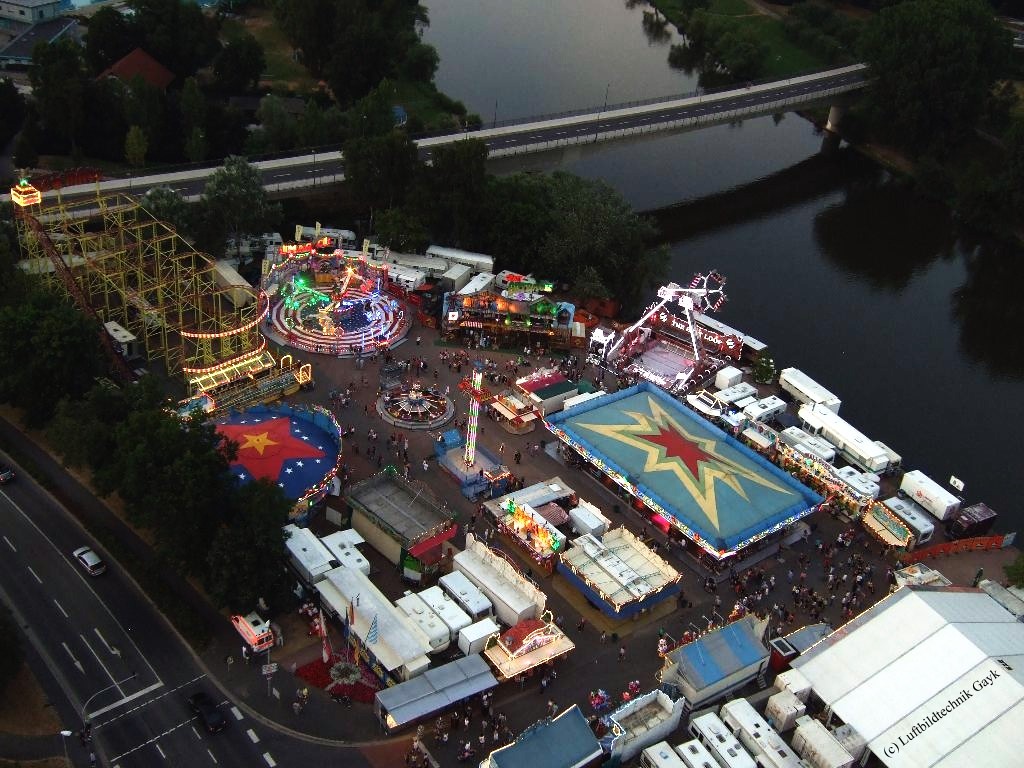 Die Lohrer Spessartfestwoche aus der Vogelperspektive