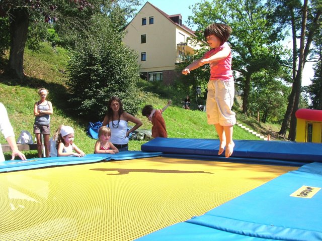 Trampolin auf der Franziskushöhe