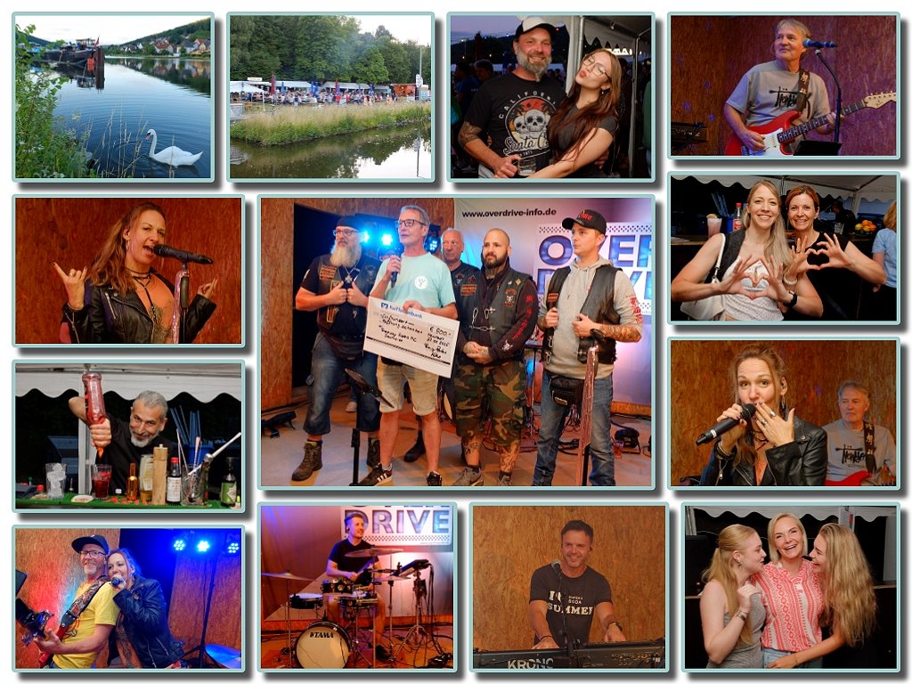 Hafenfest 2025 mit der Partyband Overdrive auf den Mainwiesen in Neustadt a. Main