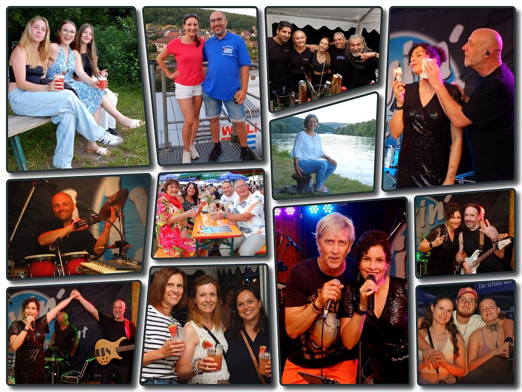 Hafenfest 2025 mit der Kultband Livin 4 the Moment auf den Mainwiesen in Neustadt am Main