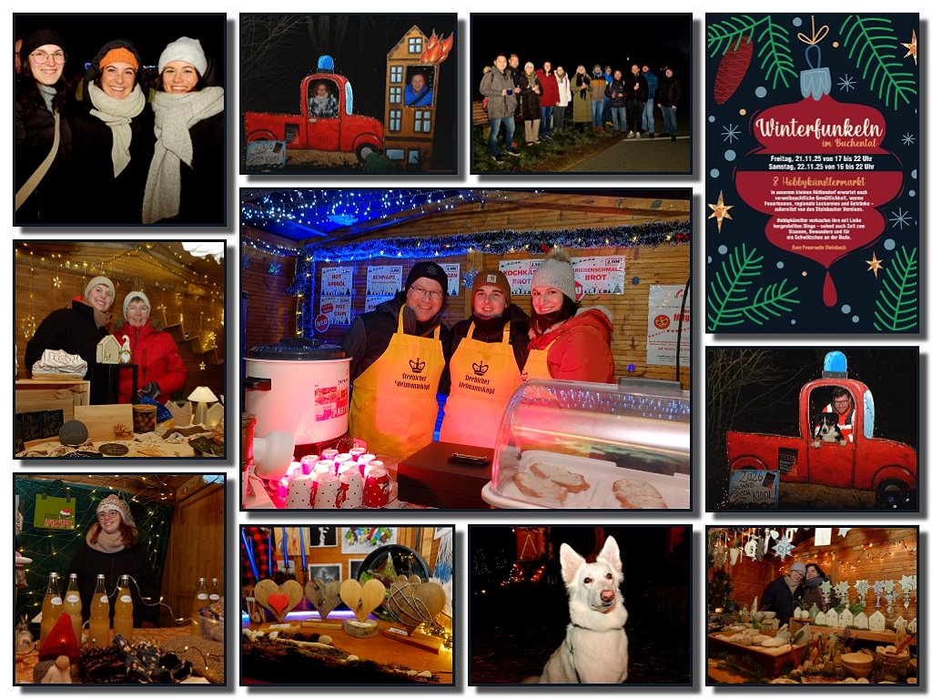 Winterfunkeln im Buchtal in Lohr a. Main Steinbach