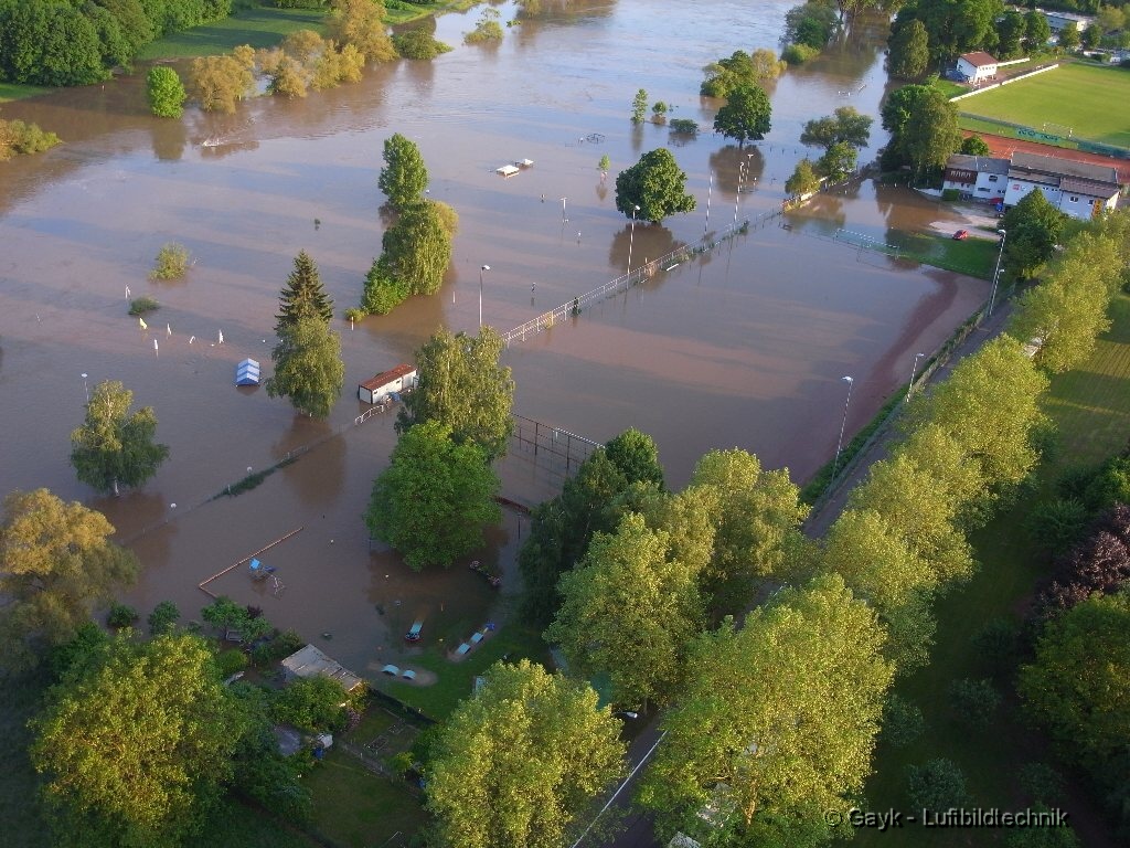 Bilder vom Hochwasser in Lohr a. Main am Mittwoch, den 5. Juni 2013