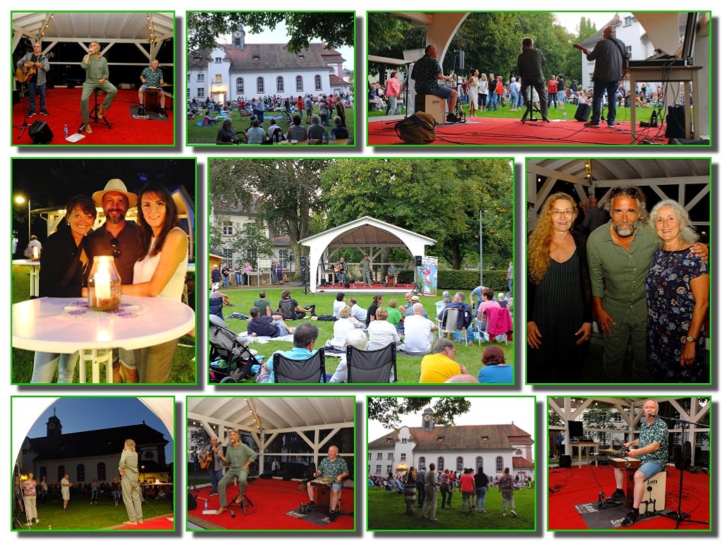 Picknick-Konzert mit dem Jets Trio in der Parkanlage des Bezirkskrankenhauses in Lohr a. Main