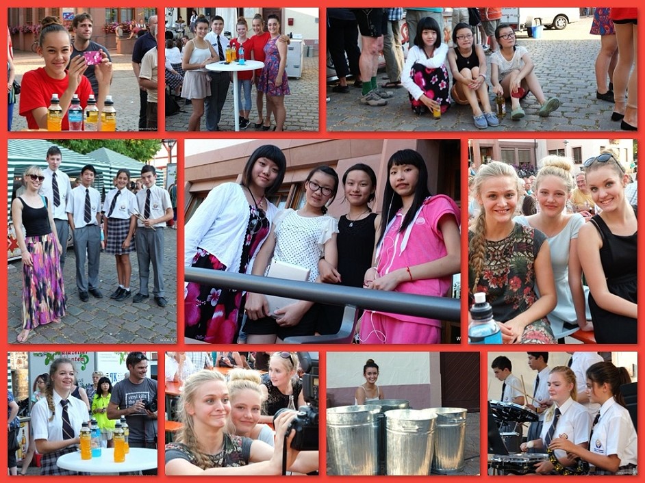 Impressionen von der Australisch - Chinesischen  Abendserenade auf dem Schlossplatz in Lohr a. Main