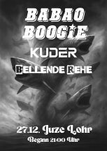 After Christmas Rock 2025 mit den Bellenden Rehen, Kuder & Babao Boogie im Juze Lohr
