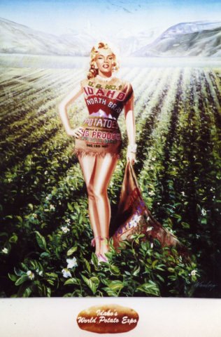 Um 1960 warb die junge Marilyn Monroe auf diesem Plakat für die