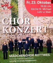 Der Kammerchor des M�dchenchors Rottweil zu Gast in der Stadtpfarrkirche St. Michael in Lohr a. Main