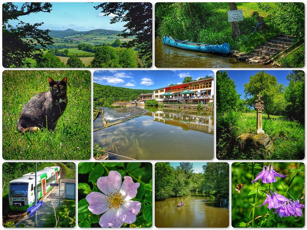 An der frnkischen Saale von Michelau nach Morlesau und zurck...