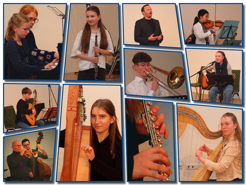 Impressionen vom 12. Frhjahrskonzert 2024 der Sing- und Musikschule in der Alten Turnhalle von Lohr a. Main