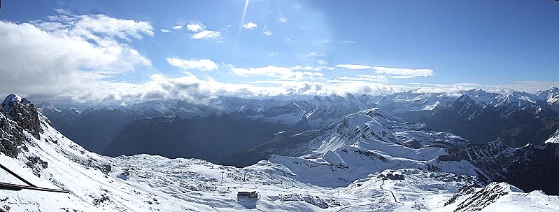 Blick vom nebelhorn ins Tal