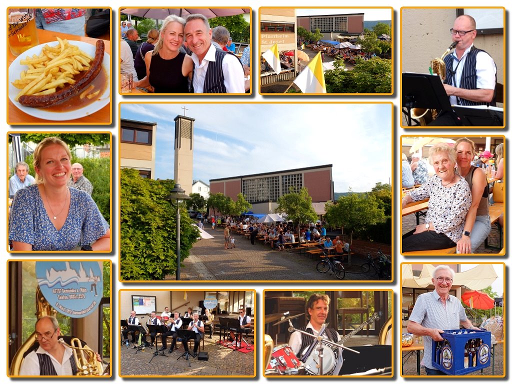 Sendelbacher Pfarrfest mit der Fishermens Dixieband