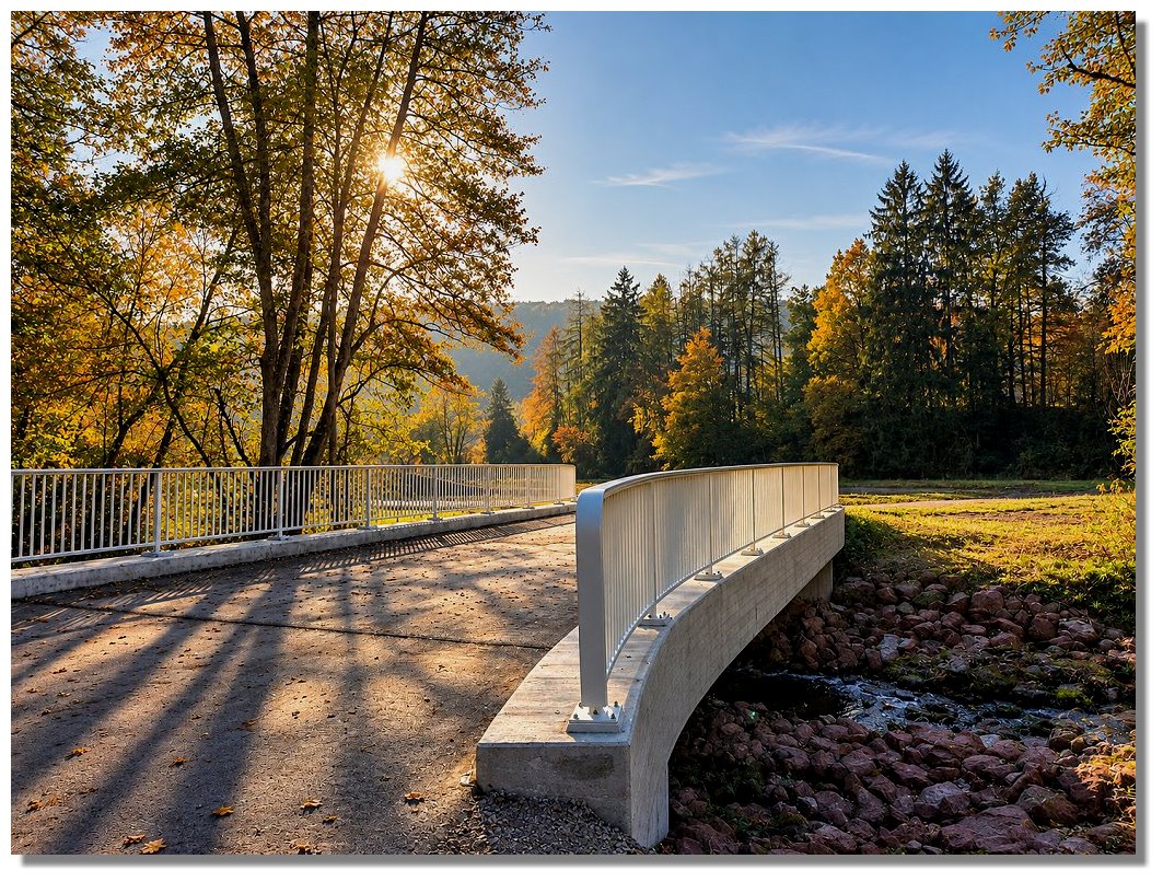 Der neue Radweg von Lohr a. Main nach Partenstein..