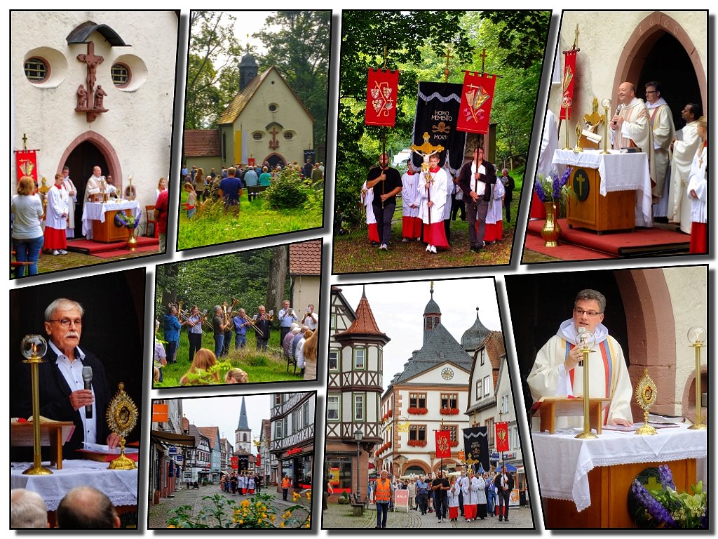 Die Rochusprozession zur Valentinuskapelle in Lohr a. Main