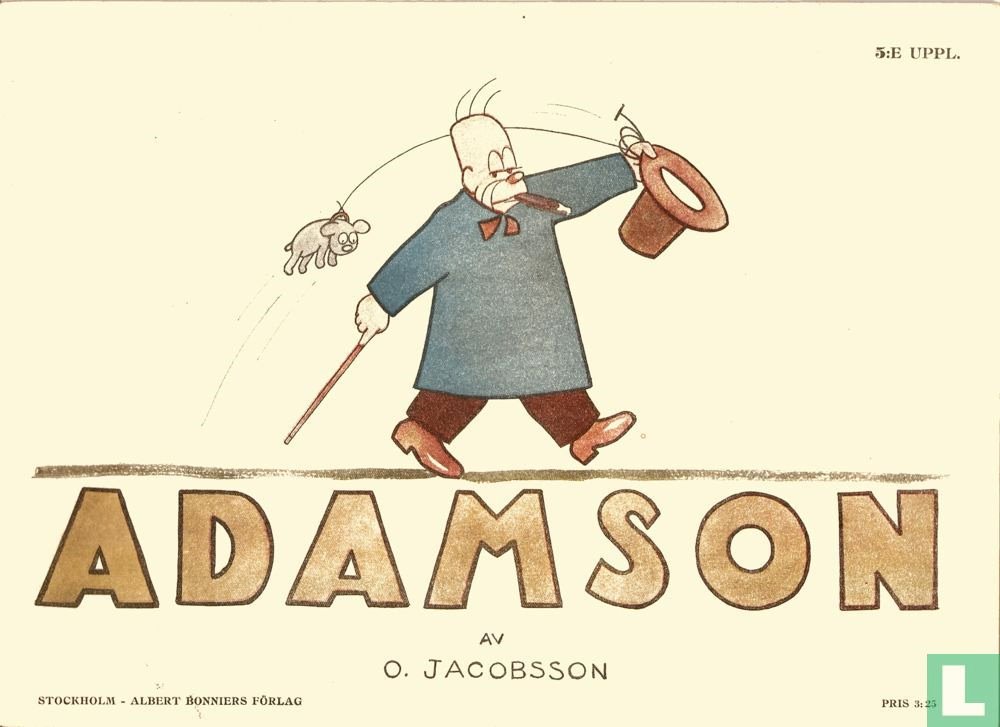 Bild aus der von 1924 bis 1929 laufenden Serie ADAMSON von Oscar Jakobsson; (Repro von Marion und Wolfgang Wagner)