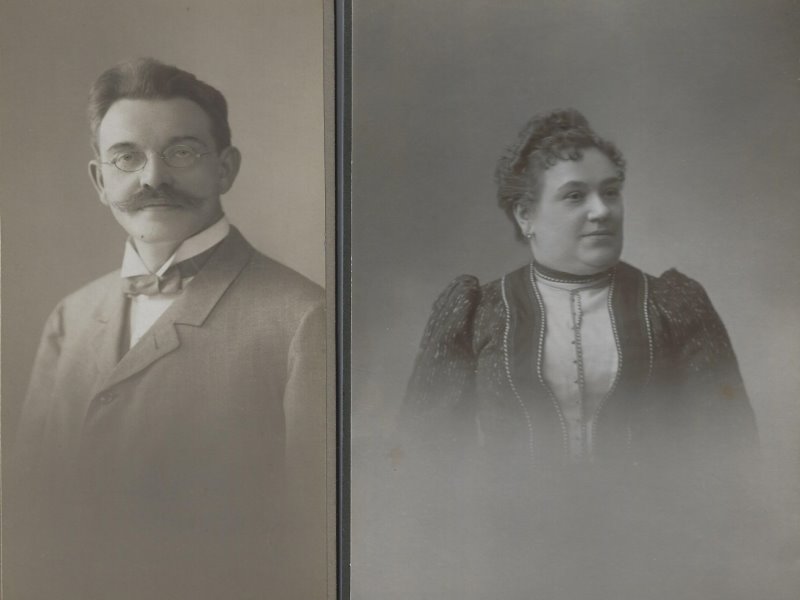 Das Ehepaar Maria und Leo Gptert , um 1910