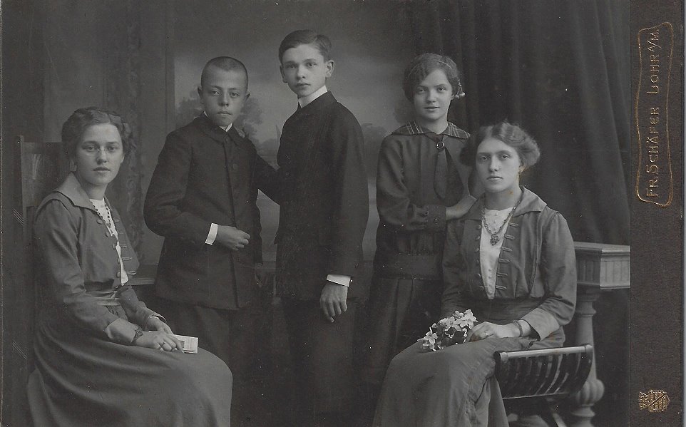 Kinder des Ehepaares Gpfert, um 1910