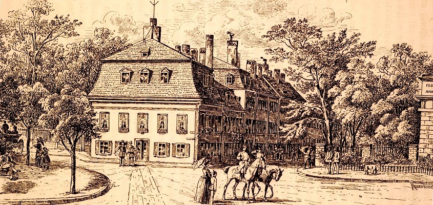 Das Münchner Kadetten-Corps-Gebäude von 1826 bis 1890
