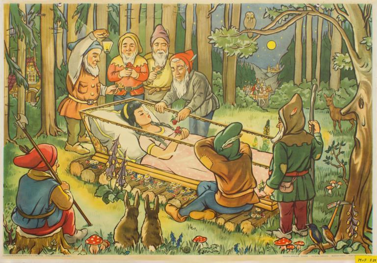 Schneewittchen Tellus Verlag Essen 50er Jahre des 20 Jahrhunderts
