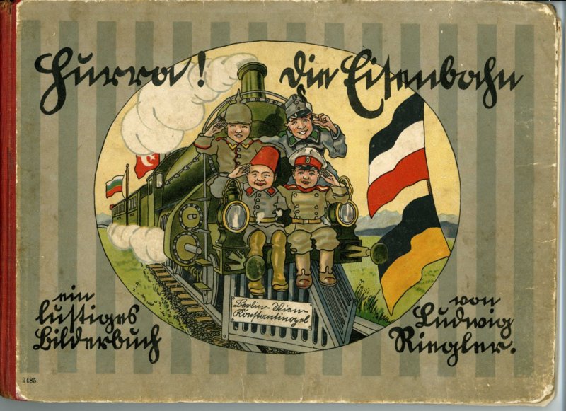 "Hurra! Die Eisenbahn – ein lustiges Bilderbuch von Ludwig Ringler."