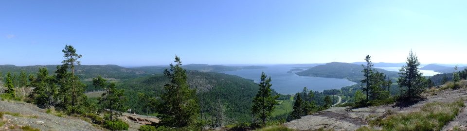 Blick von Skuleberget in Schweden auf das baltische Meer