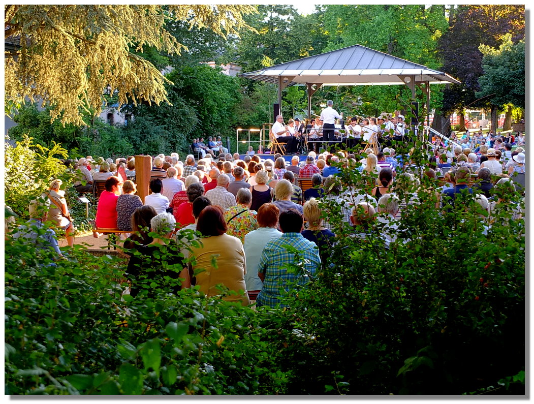 Serenadenkonzert der Stadtkapelle Lohr a. Main in der stdtischen Anlage