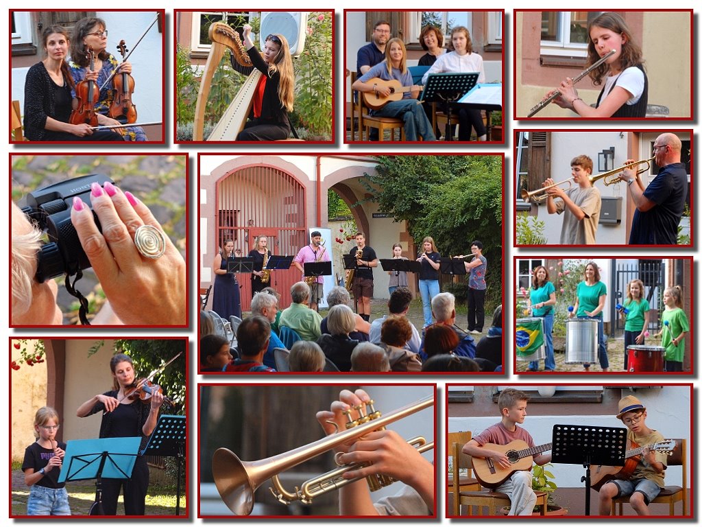 Serenade 2024 der Sing- und Musikschule Lohr a. Main auf dem Kirchplatz...