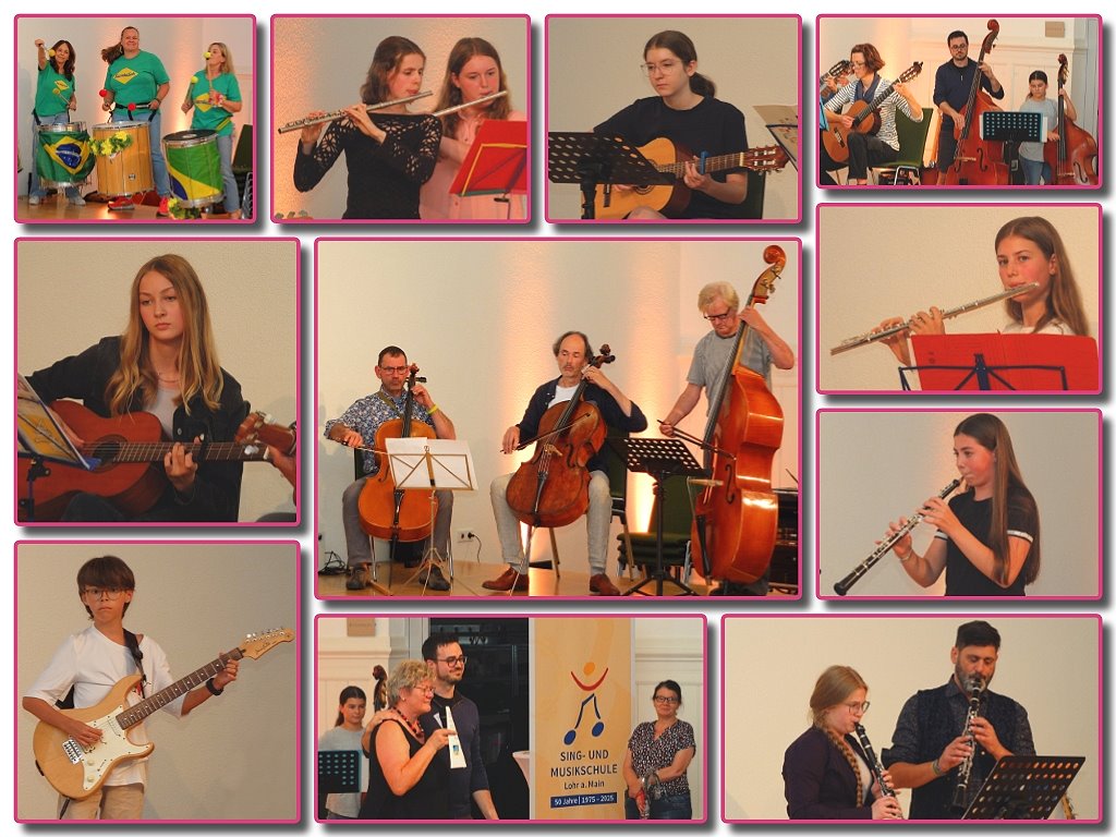 Impressionen vom Sommerkonzert 2025 der Sing- und Musikschule Lohr a. Main