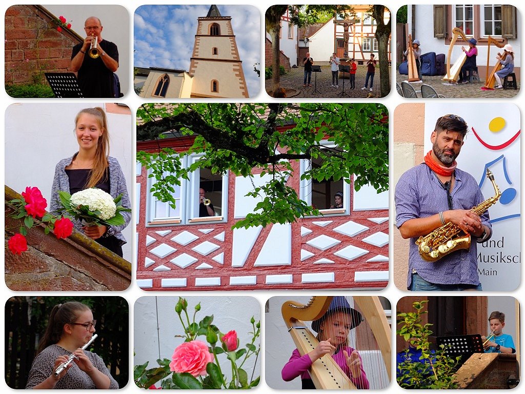 Serenade der Sing- und Musikschule Lohr a. Main auf dem Kirchplatz