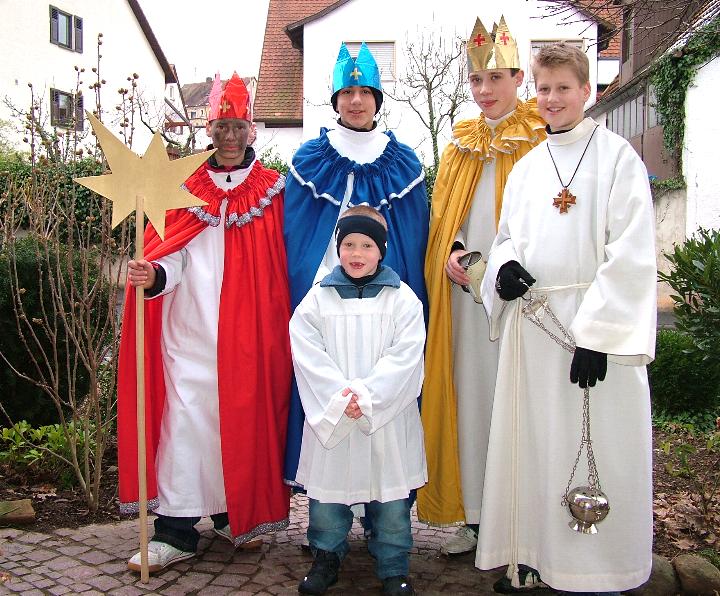 Die Sternsinger unterwegs in Lohr Sendelbach
