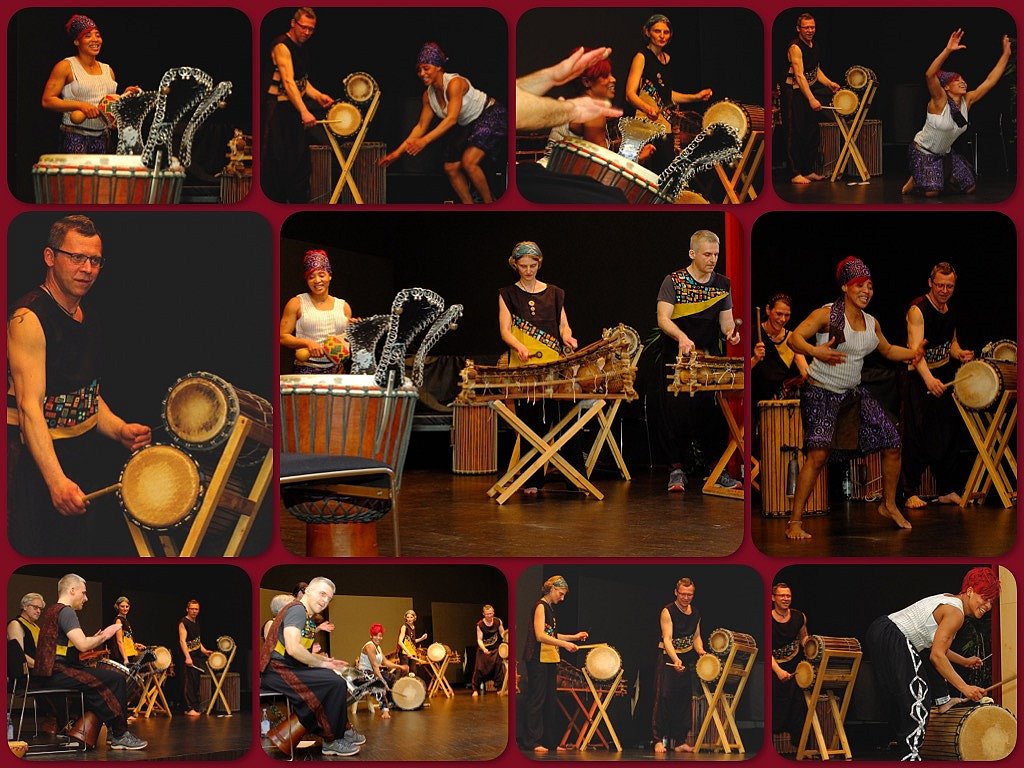 Trommelkonzert mit Kobarika Djembe im Festsaal vom Bezirkskrankenhaus in Lohr a. Main