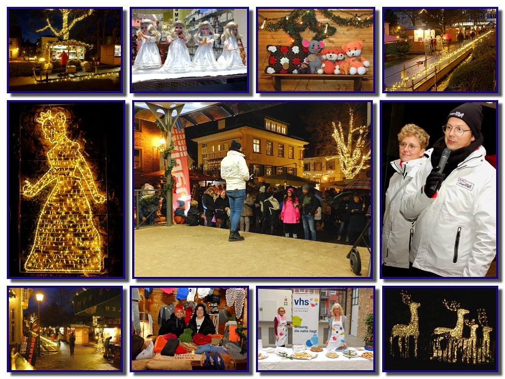 Weihnachtssingen mit Radio Charivari auf dem Weihnachtsmarkt in Lohr a.  Main