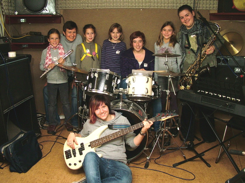 Bandworkshop mit Anna Karin Liedel im Juze in Lohr a. Main