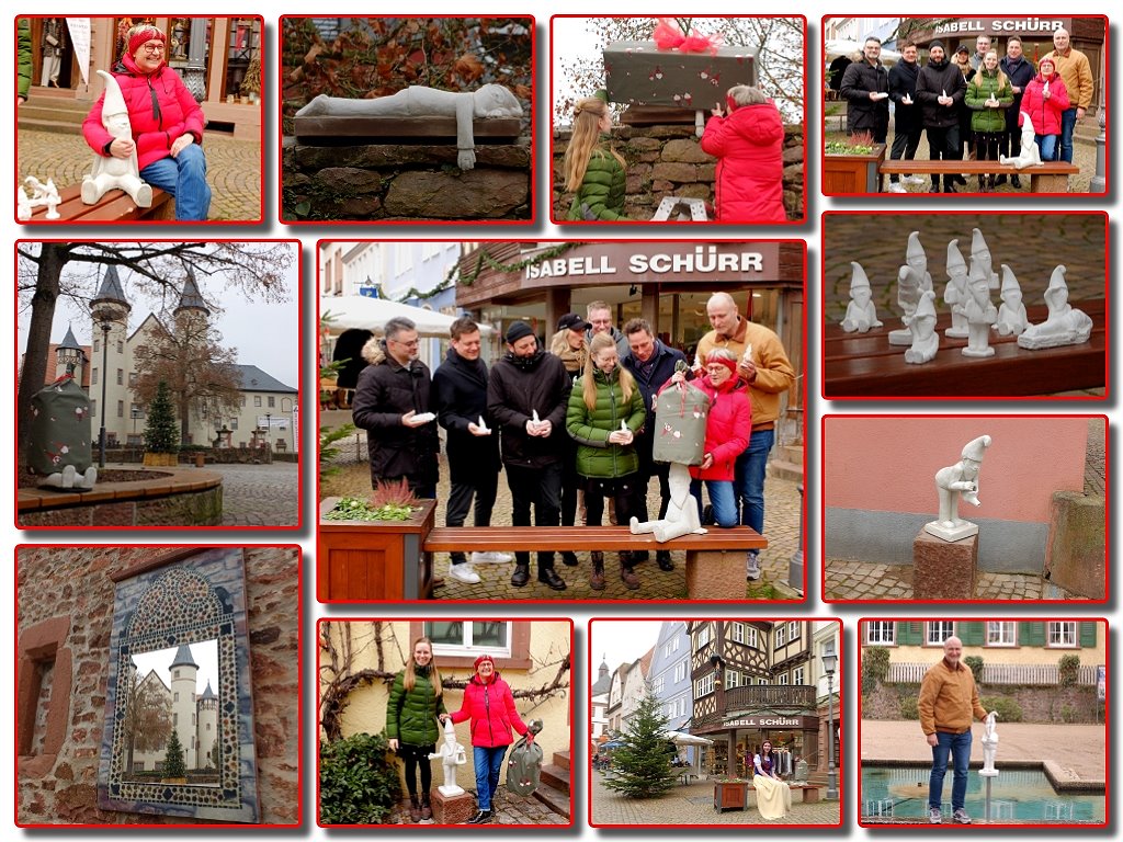 Sieben neue Zwerge in der Schneewittchenstadt Lohr a. Main